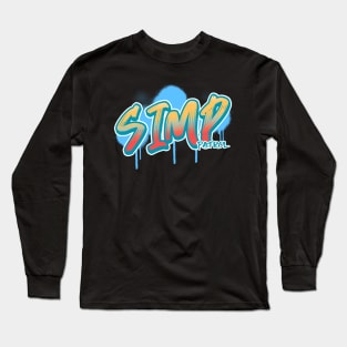 SIMP Patrol 90's Graffiti Retro Vibes Long Sleeve T-Shirt